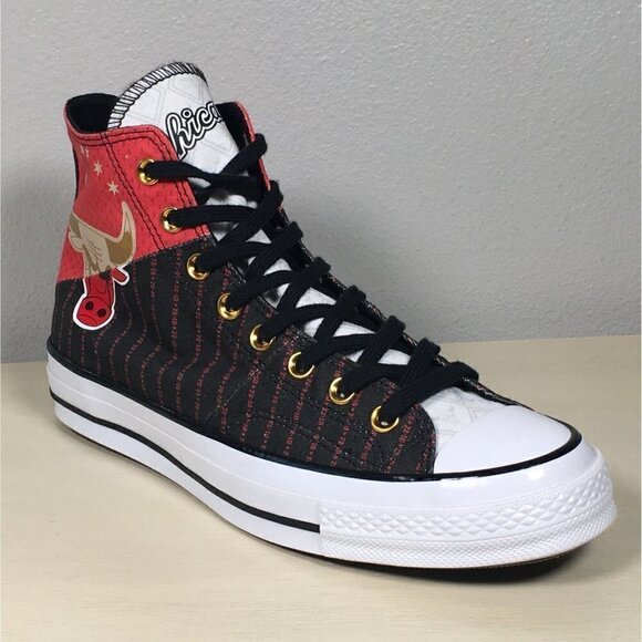 ?RARE Chuck Taylor SAMPLE All Star NBA Chicago Bulls 72-10 Michael Jordan… main image 8